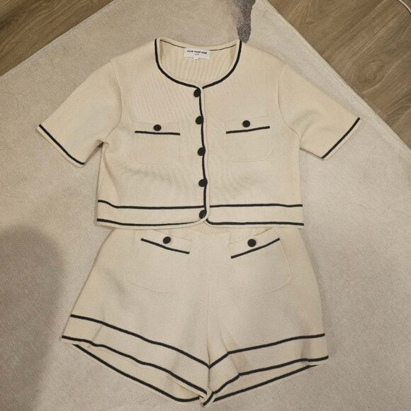 Your Name Here Tweed knit Short Jacket and Short Set of 2 - Picture 5 of 8